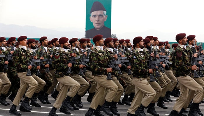 Commandos from the Special Services Group (SSG) march during Pakistan Day military parade in Islamabad, Pakistan, March 23, 2019. —Reuters
