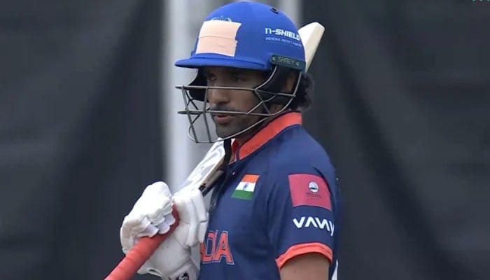 Indian batter Robin Uthappa pictured during the Hong Kong Sixes match against Pakistan at Mission Road Ground, Mong Kok, Hong Kong, on November 7, 2025. – Screengrab/Livestream