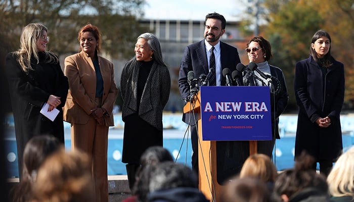 New York City mayor-elect Zohran Mamdani holds a press conference at the Unisphere in the Queens borough of New York City, US, November 5, 2025. — Reuters