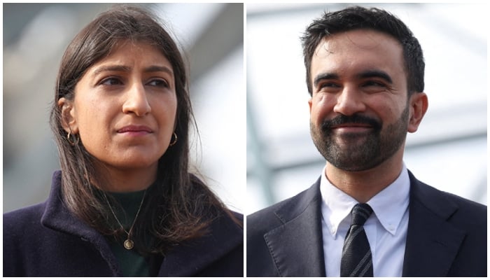 This collage shows New York City mayor-elect Zohran Mamdani (right) and former Federal Trade Commission Chair Lina Khan. — Reuters