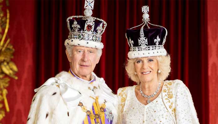 King Charles and Queen Camilla after their coronation