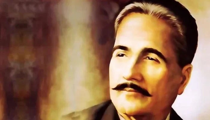 A portrait of the countrys national poet, Allama Iqbal. — Radio Pakistan/File