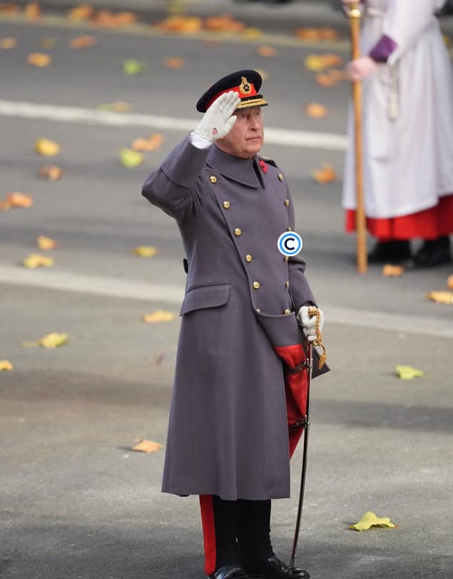 Pictures of The Royal Family laying wreaths at the Cenotaph for Service of Remembrance
