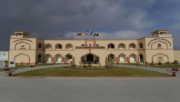 This file photo shows Cadet College Wana in Khyber Pakhtunkhwas South Waziristan district. — ISPR