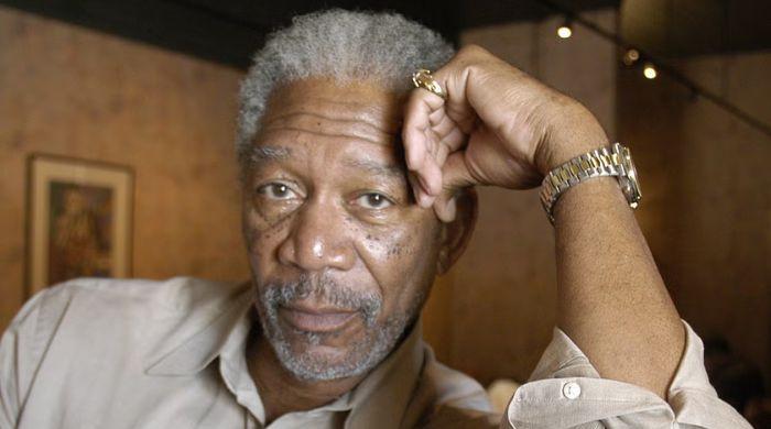Morgan Freeman reacts to AI voice replication