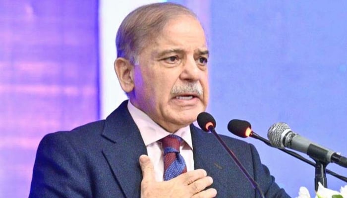 Prime Minister Shehbaz Sharif addresses the launching ceremony of Prime Ministers Youth Laptop Scheme 2025, Islamabad, October 30, 2025.