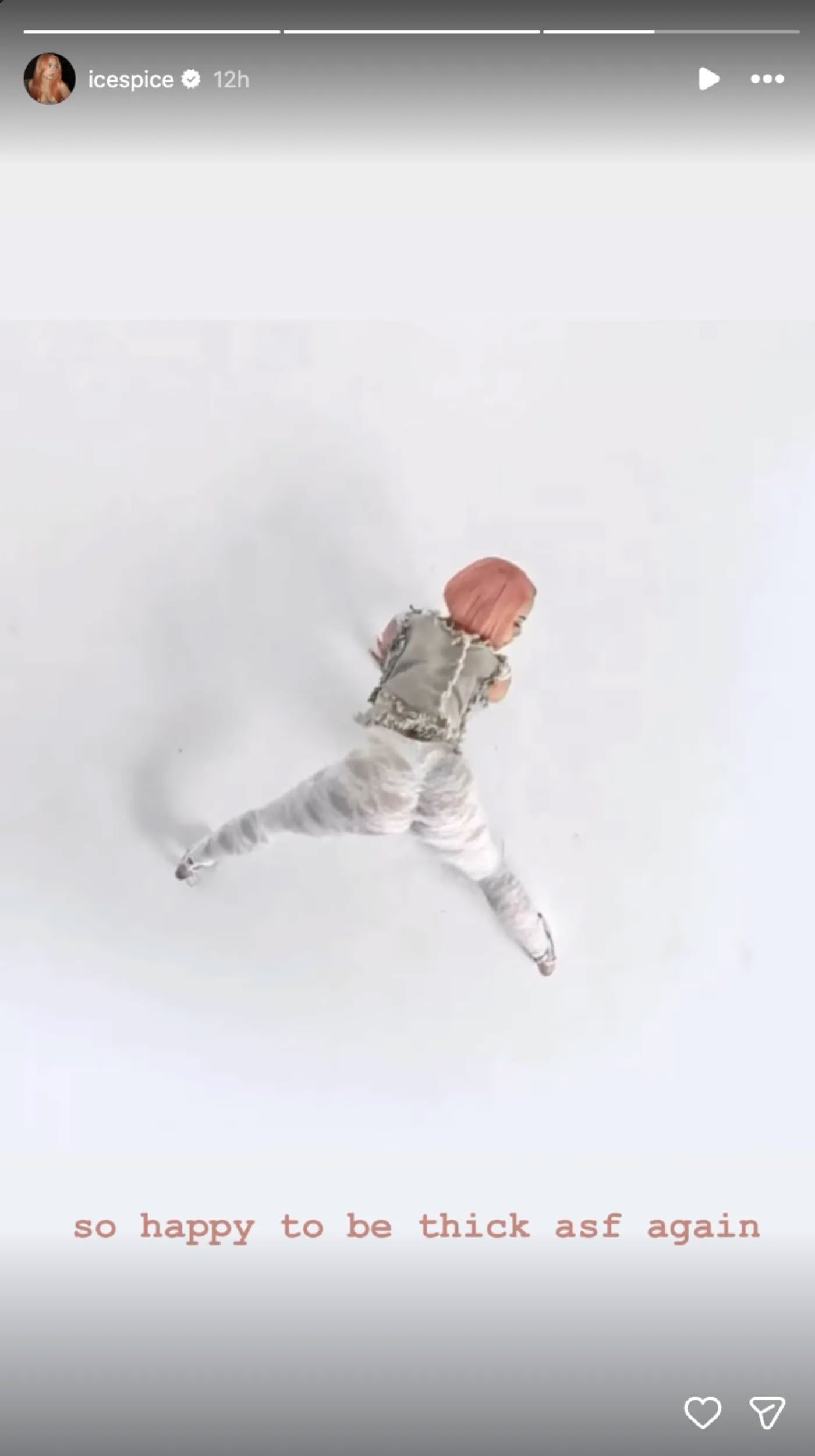 Ice Spice celebrates herself on social media