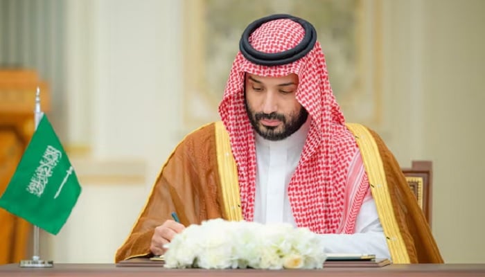 Saudi Crown Prince Mohammed bin Salman signs a defence agreement next to Pakistan Prime Minister Shehbaz Sharif (not pictured) in Riyadh, Saudi Arabia, September 17, 2025. — Reuters