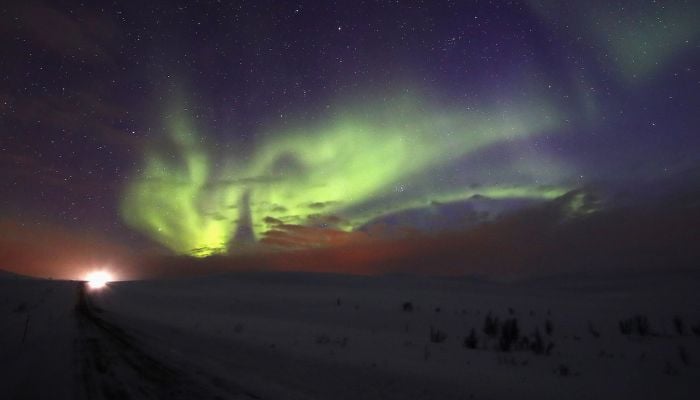 Northern lights dazzle Arizona in rare solar storm display