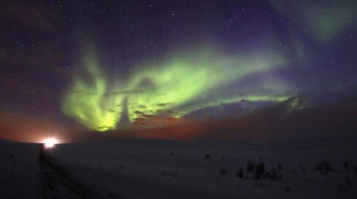 Northern lights dazzle Arizona in rare solar storm display