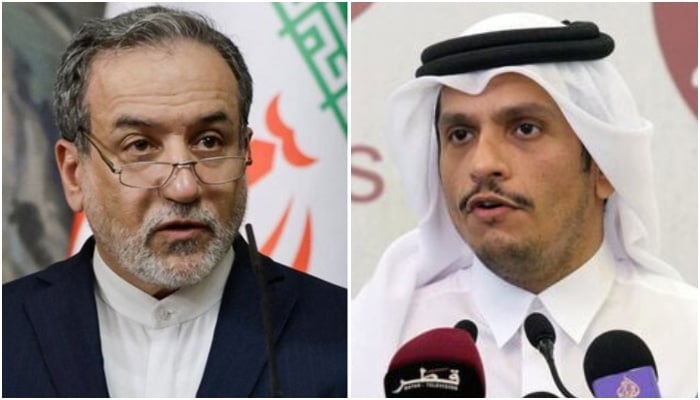 This collage shows Iranian Foreign Minister Seyed Abbas Araghchi (left) Qatari Minister of Foreign Affairs Sheikh Mohammed bin Abdulrahman Al-Thani. — Reuters/File