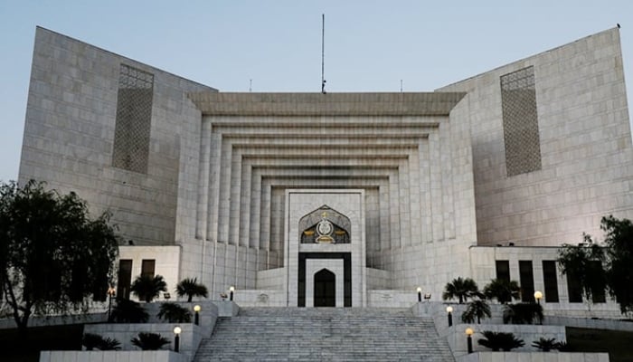 A general view of the Supreme Court of Pakistan building in the evening hours in Islamabad. — Reuters/File