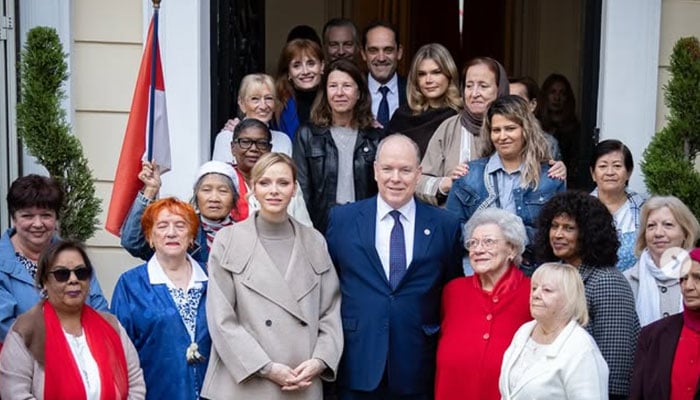 Prince Albert II, Princess Charlene attend a joint engagement at Monégasque Red Cross
