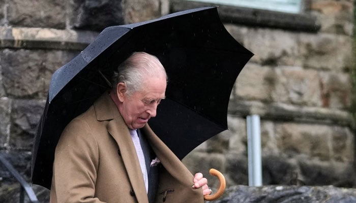 Britains King Charles leaves after joining a celebratory reception marking Cyfarthfa Castles 200th anniversary and the Kings birthday in Merthyr Tydfil, Wales, Friday, Nov. 14, 2025. Kin Cheung/Pool via REUTERS