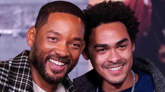 Will Smith poses with oldest son Trey in rare snap