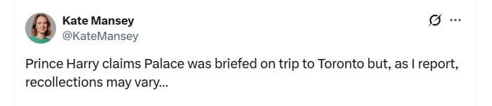 Prince Harry reaches out to Palace