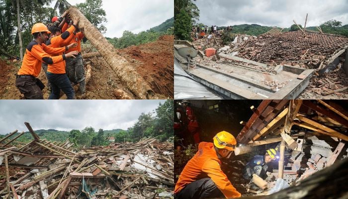 Landslide in Indonesia Central Java kills six, search continue for 17 missing