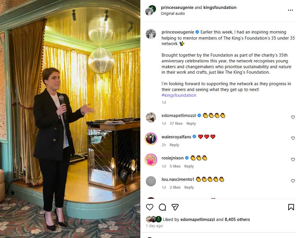 Princess Beatrices husband supports Princess Eugenie as she represents King Charles