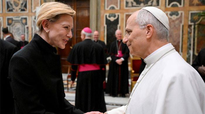 Pope Leo surprises fans with Vatican meeting with Cate Blanchett, Chris Pine & more