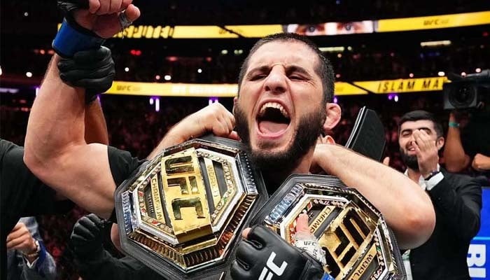 Islam Makhachev celebrates his victory over Jack Della Maddalena at Madison Square Garden, New York, US, November 15, 2025.— Instagram/ufc