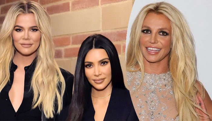 Kim and Khloe Kardashian appear alongside Britney Spears