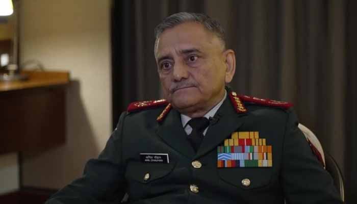 Indias Chief of Defence Staff General Anil Chauhan speaks to Reuters in Singapore, May 31, 2025 . —Reuters