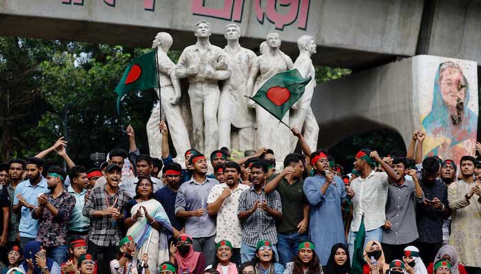 Activists gather at the University of Dhakas Teacher Student Center (TSC), demanding the capital punishment for Bangladeshi former PM Sheikh Hasina for the deaths of students during anti-quota protests, in Dhaka, Bangladesh, August 13, 2024. — Reuters