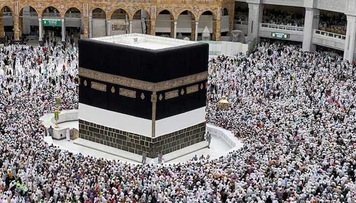 Muslim pilgrims circle the Kaaba as they pray at the Grand Mosque.— Reuters