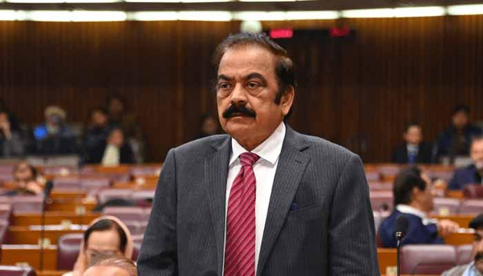 Prime Ministers Adviser on Political and Public Affairs Rana Sanaullah speaks in the National Assembly, Islamabad, December 17, 2024. — X/@NAofPakistan