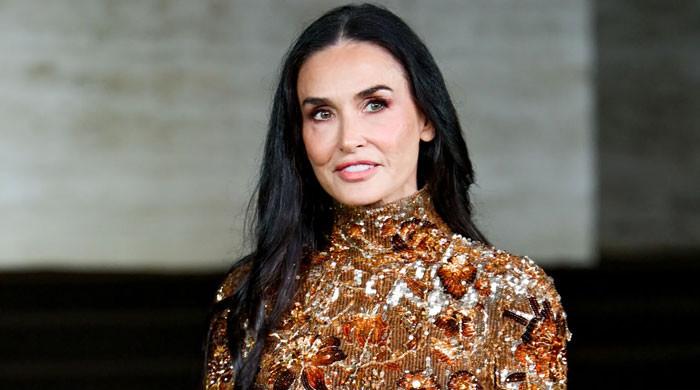 Demi Moore turns heads in embroidered gown at 'Landman' London premiere