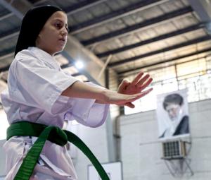 Iran girls kick down social barriers with karate