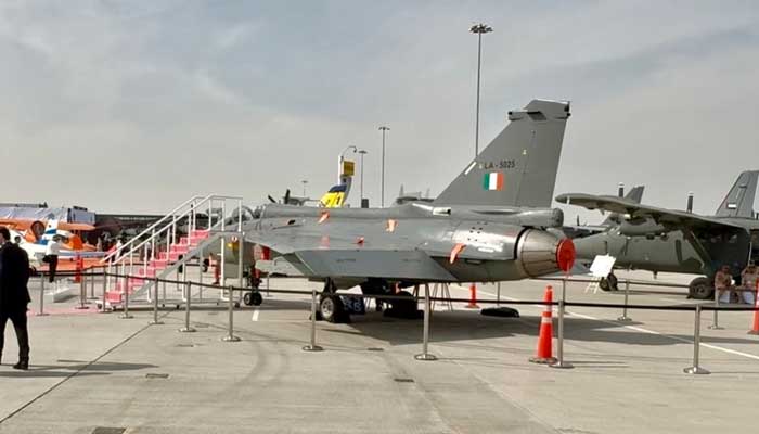 Indias Tejas stands largely unattended at Dubai Air Show, drawing little public interest. — Reporter