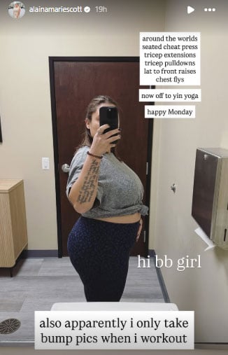 Eminems daughter Alaina Scott reveals intense pregnancy workout routine