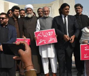 TTAP stages rally against 27th Amendment, says all roads to justice closed in Pakistan