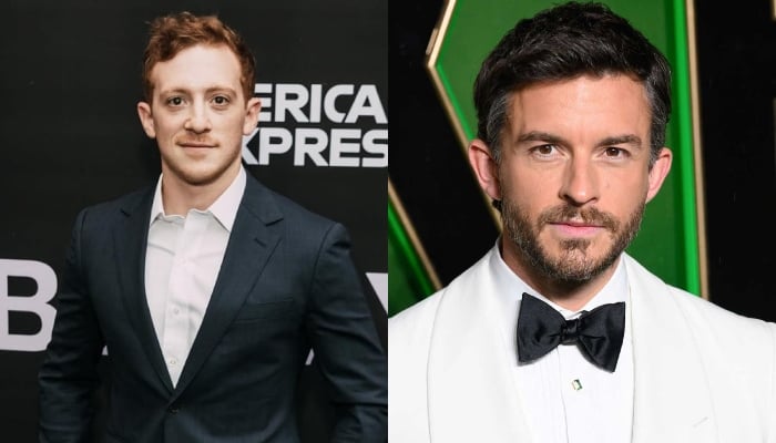 Photo: Ethan Slater all hearts for Jonathan Bailey in Wicked: For Good