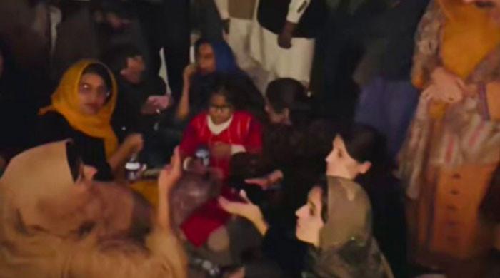 Imran's sisters briefly detained as police break up PTI sit-in near Adiala jail