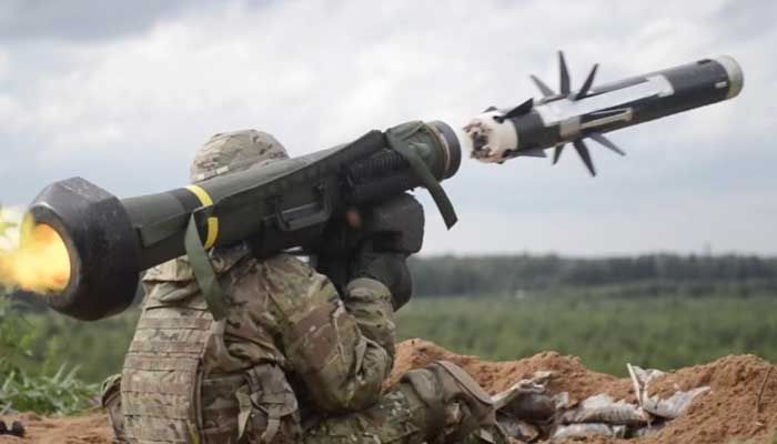 A soldiers fires a Javelin anti-tank missile during a drill. — US Army/File