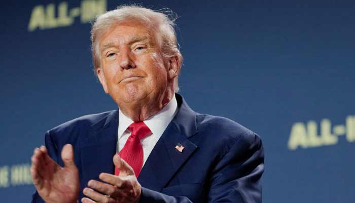US President Donald Trump applauds at the Winning the AI Race Summit in Washington DC, US. —Reuters/File