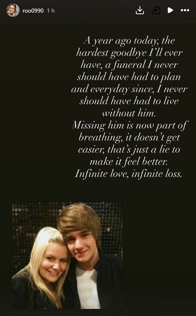 Liam Paynes sister marks funeral anniversary with heartbreaking tribute