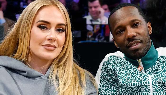 Adele with her fiance Rich Paul