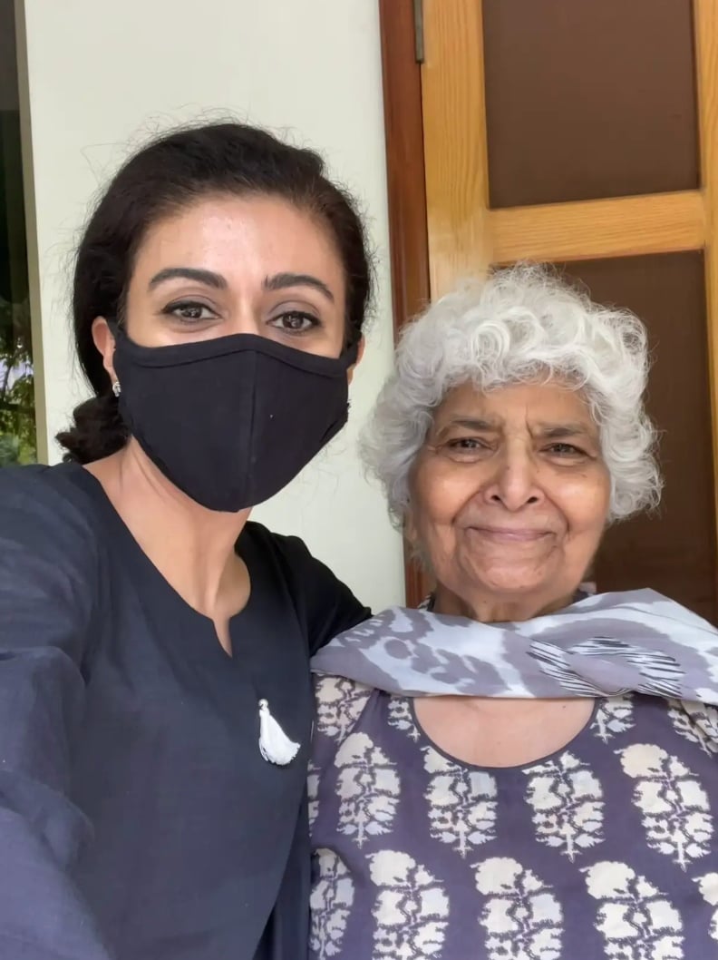 The author takes a selfie with Dr Arfa Sayeda Zehra at her home in Lahore. — Photo by author