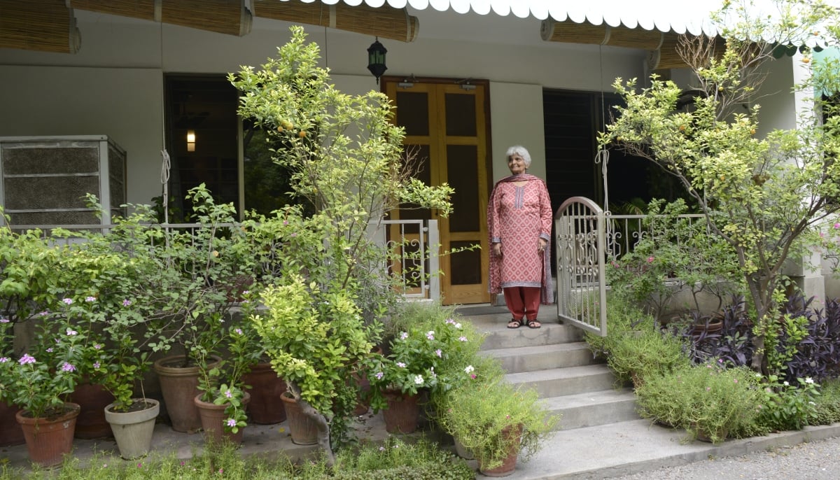 A portrait of Dr Arfa Sayeda Zehra at her home in Lahore. — Photo by author