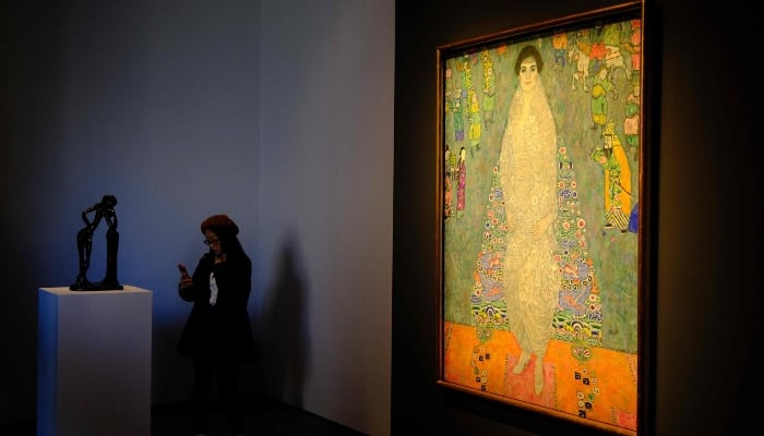 Bildnis Elisabeth Lederer by Gustav Klimt is pictured at Sothebys Marquee Sales Series in New York on November 8, 2025. — AFP