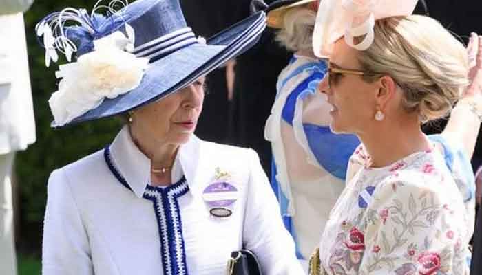 Princess Anne with her daughter Zara Tindall