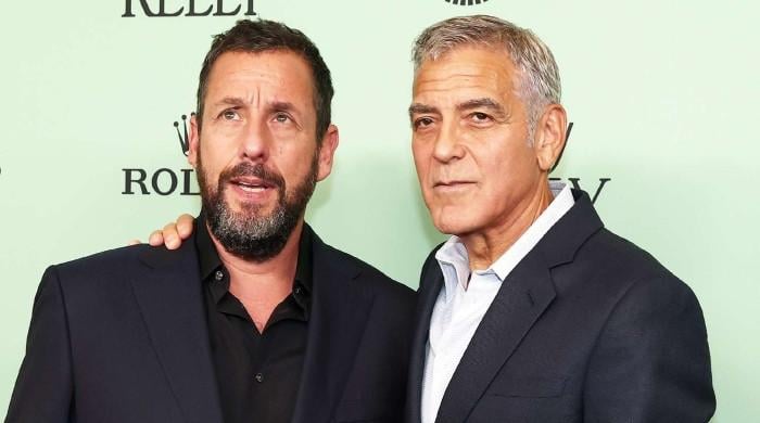 Adam Sandler recalls going to a 'NBA' game with George Clooney