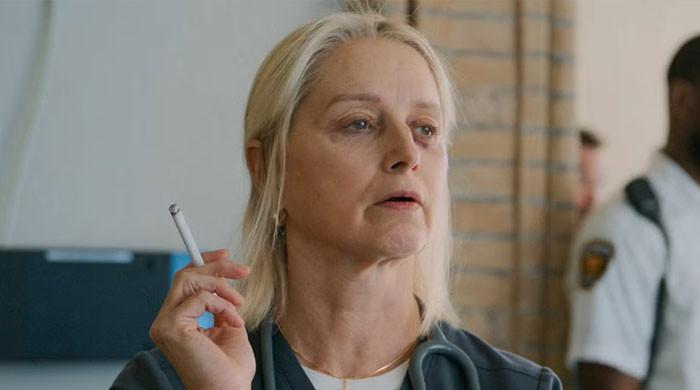 Katherine LaNasa on her plans to celebrate the end of 'The Pitt' season 2