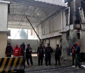 Three terrorists killed as suicide attack on FC HQ in Peshawar foiled: police