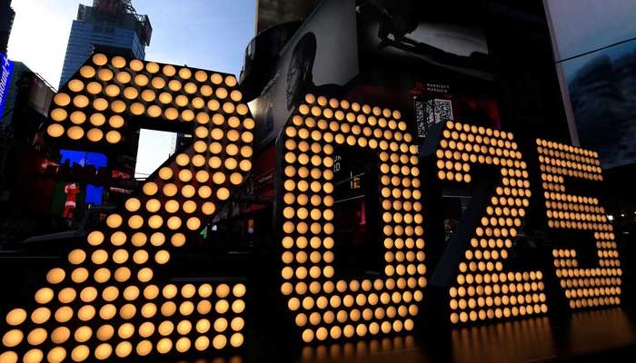 The numerals 2025’ arrive for the Times Square New Years Eve 2025 celebrations in New York City, New York, US. — Reuters