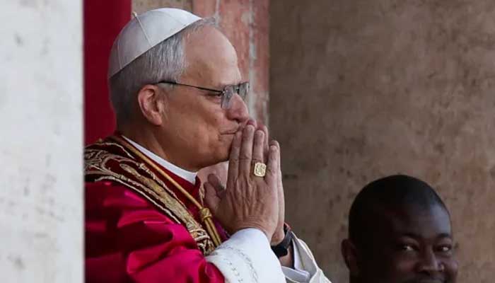 Newly elected Pope Leo XIV, Cardinal Robert Prevost of the United States, appears on the balcony of St Peters Basilica at the Vatican, on May 8, 2025. — Reuters