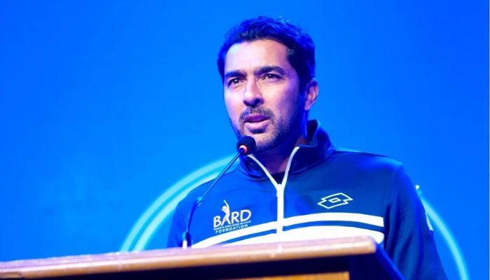 Pakistan tennis star Aisam-ul-Haq at the opening ceremony of the ATP Challenger Cup Pakistan 2025, November 24, 2025. — Instagram/@aisamqureshi